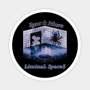 Igor & More Tarantula Liminal Spaces Misty Haze Magnet